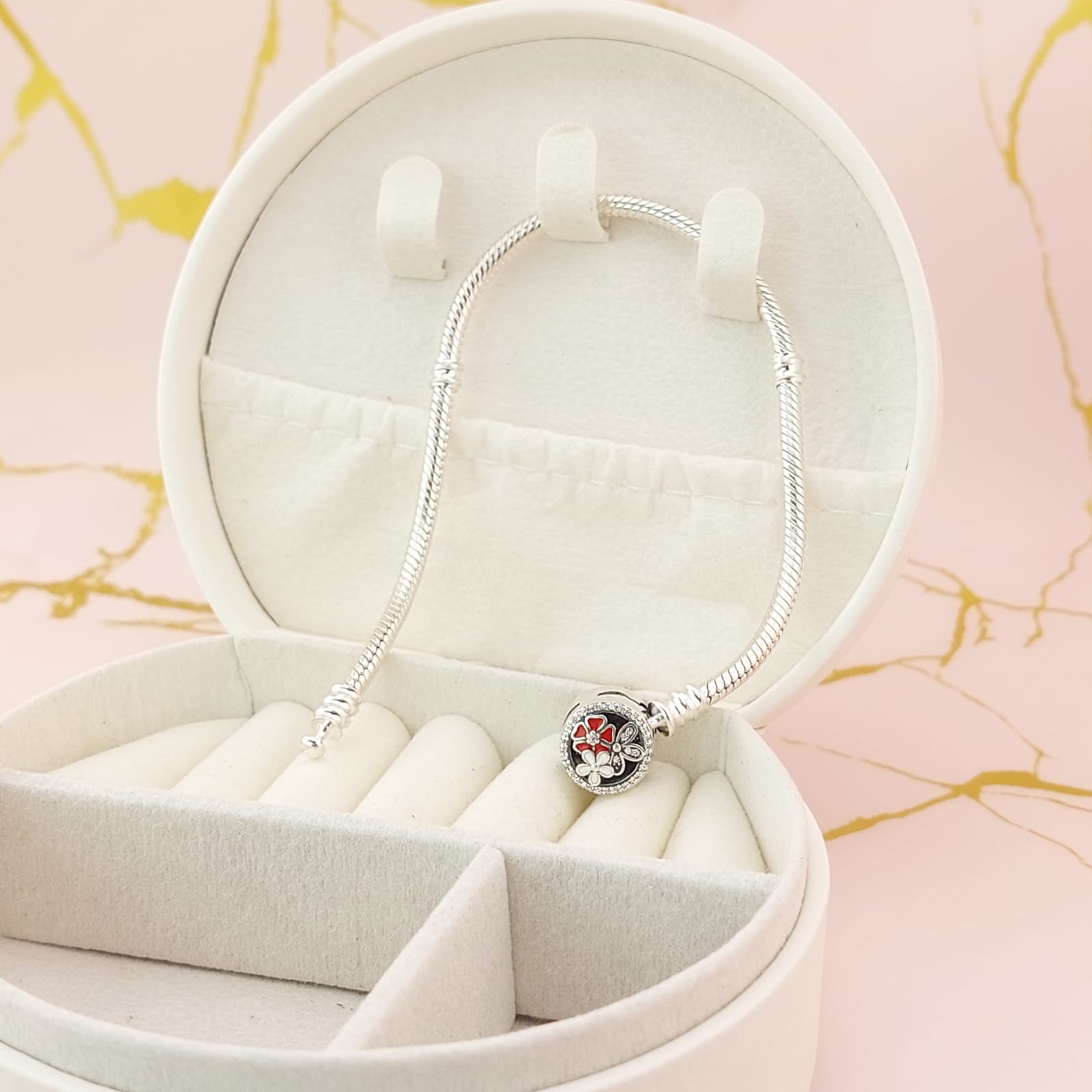 Pulsera Charms Rígida Plata 925 27097