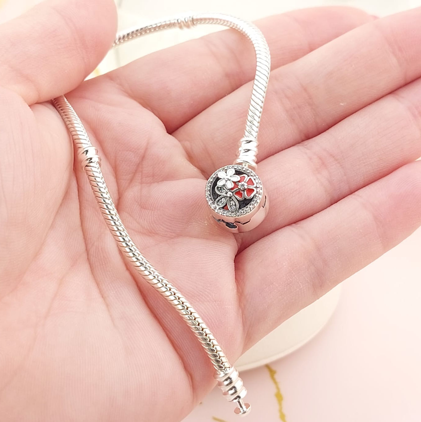 Pulsera Charms Rígida Plata 925 27097