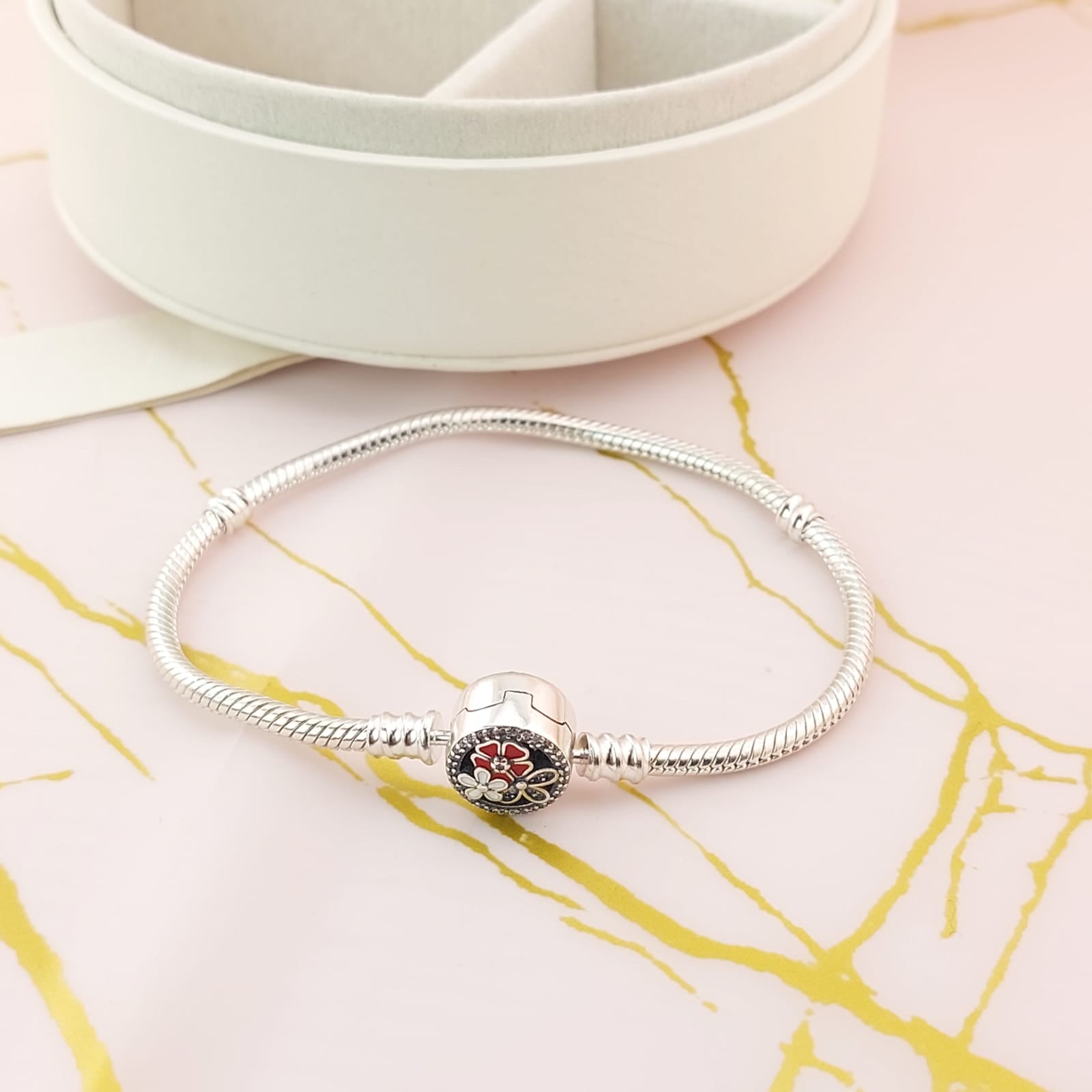 Pulsera Charms Rígida Plata 925 27097
