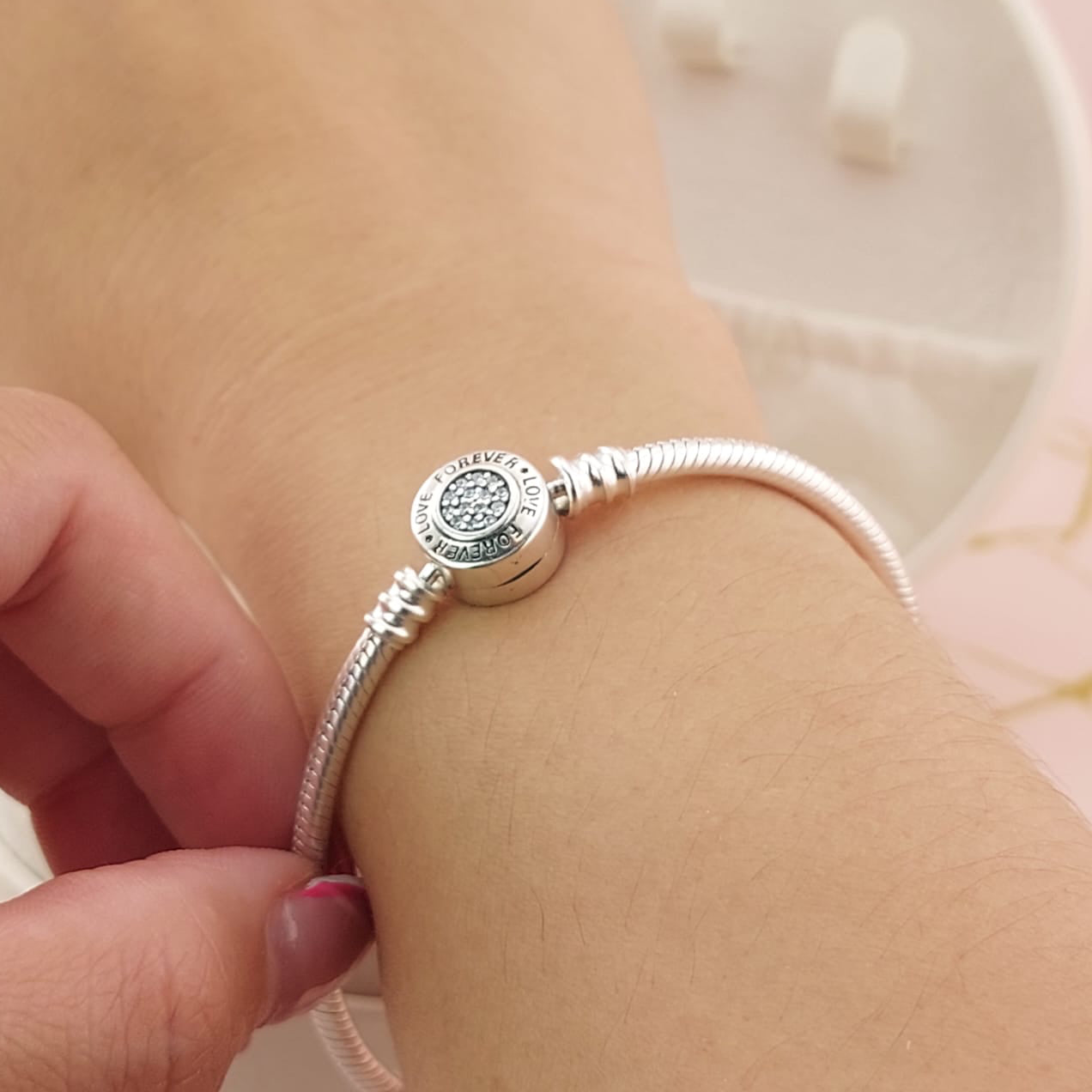 Pulsera Charms Rígida Plata 925 27096