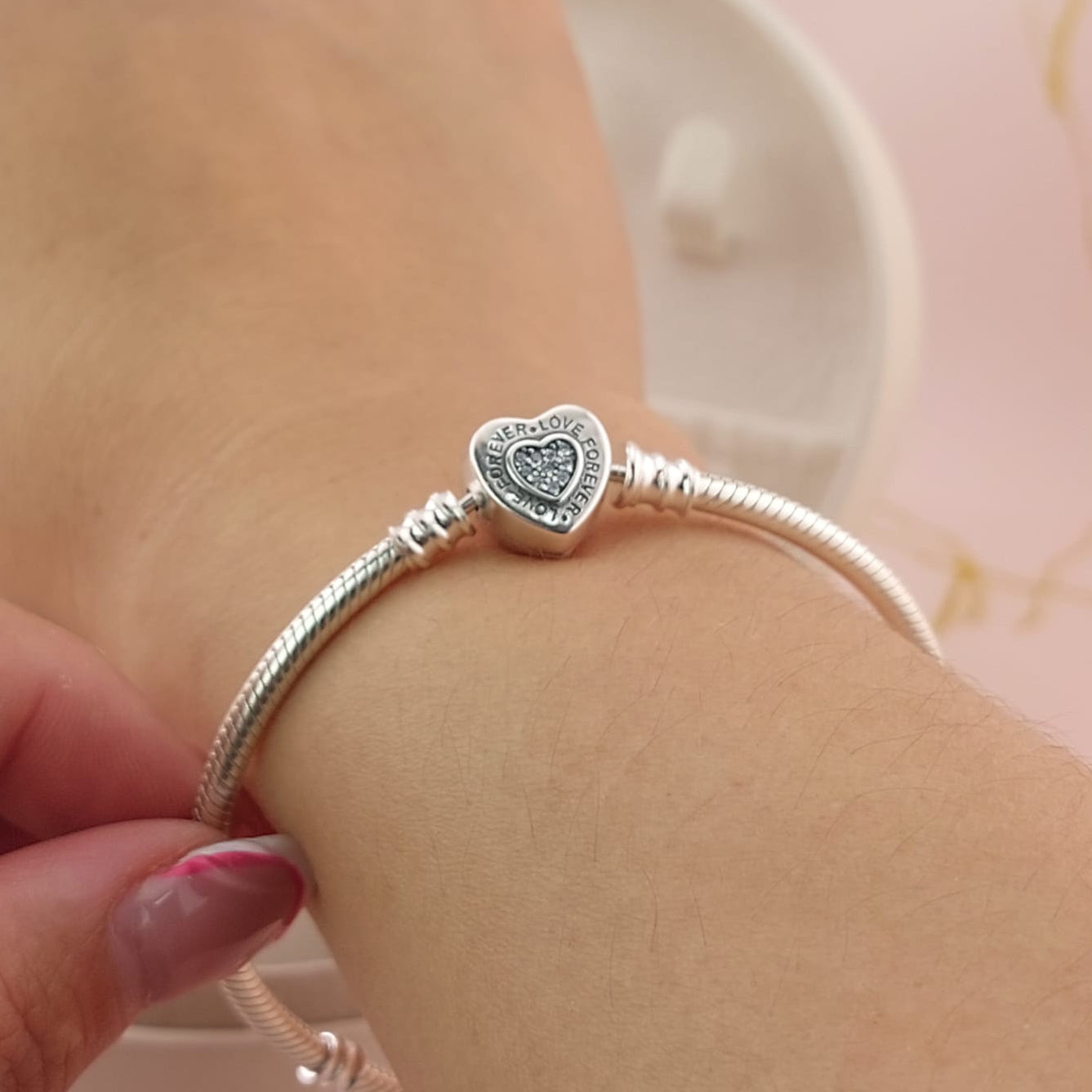 Pulsera Charms Rígida Plata 925 27094