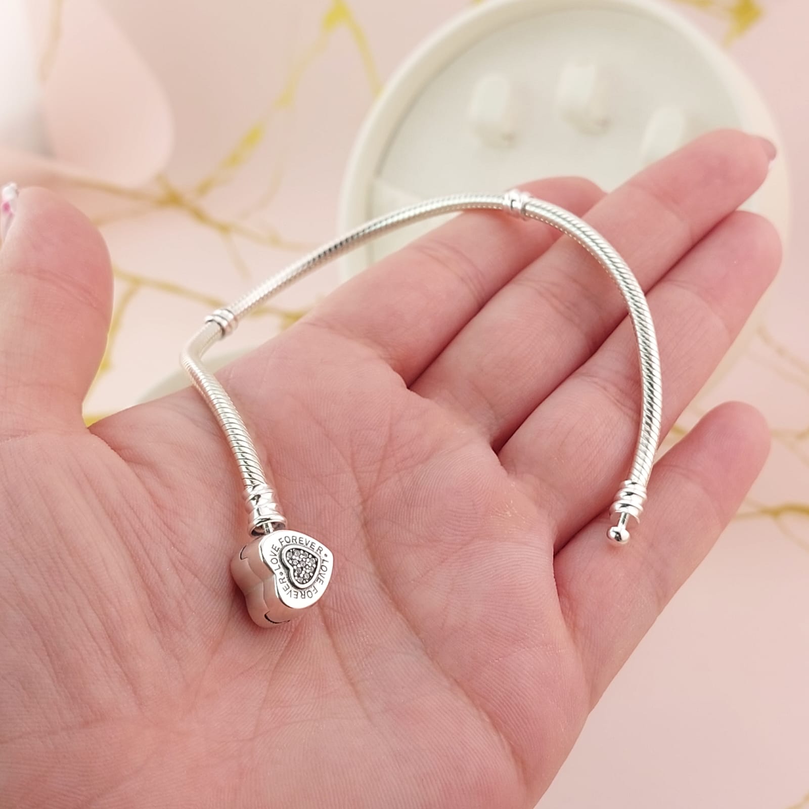 Pulsera Charms Rígida Plata 925 27094