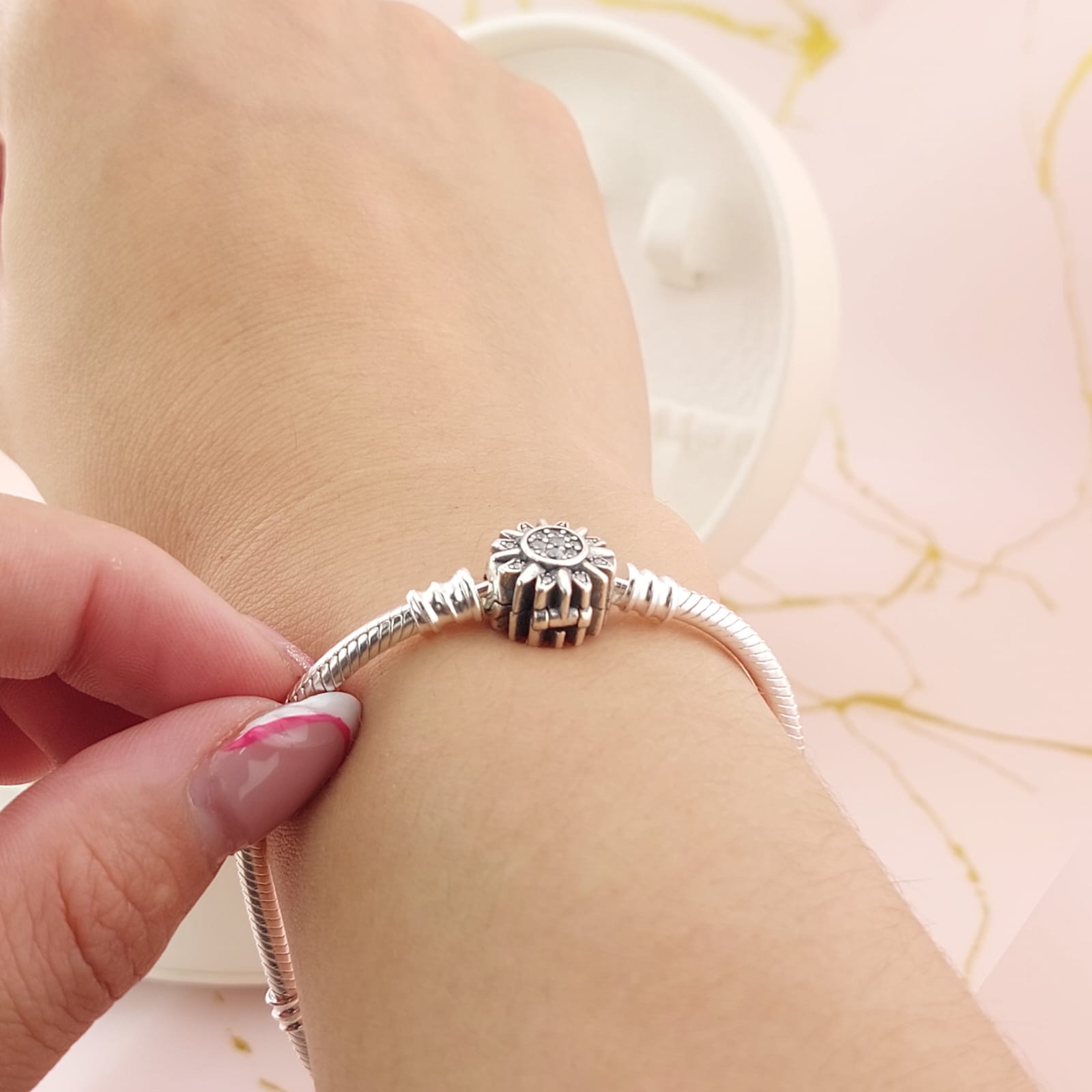 Pulsera Charms Rígida Plata 925 27102