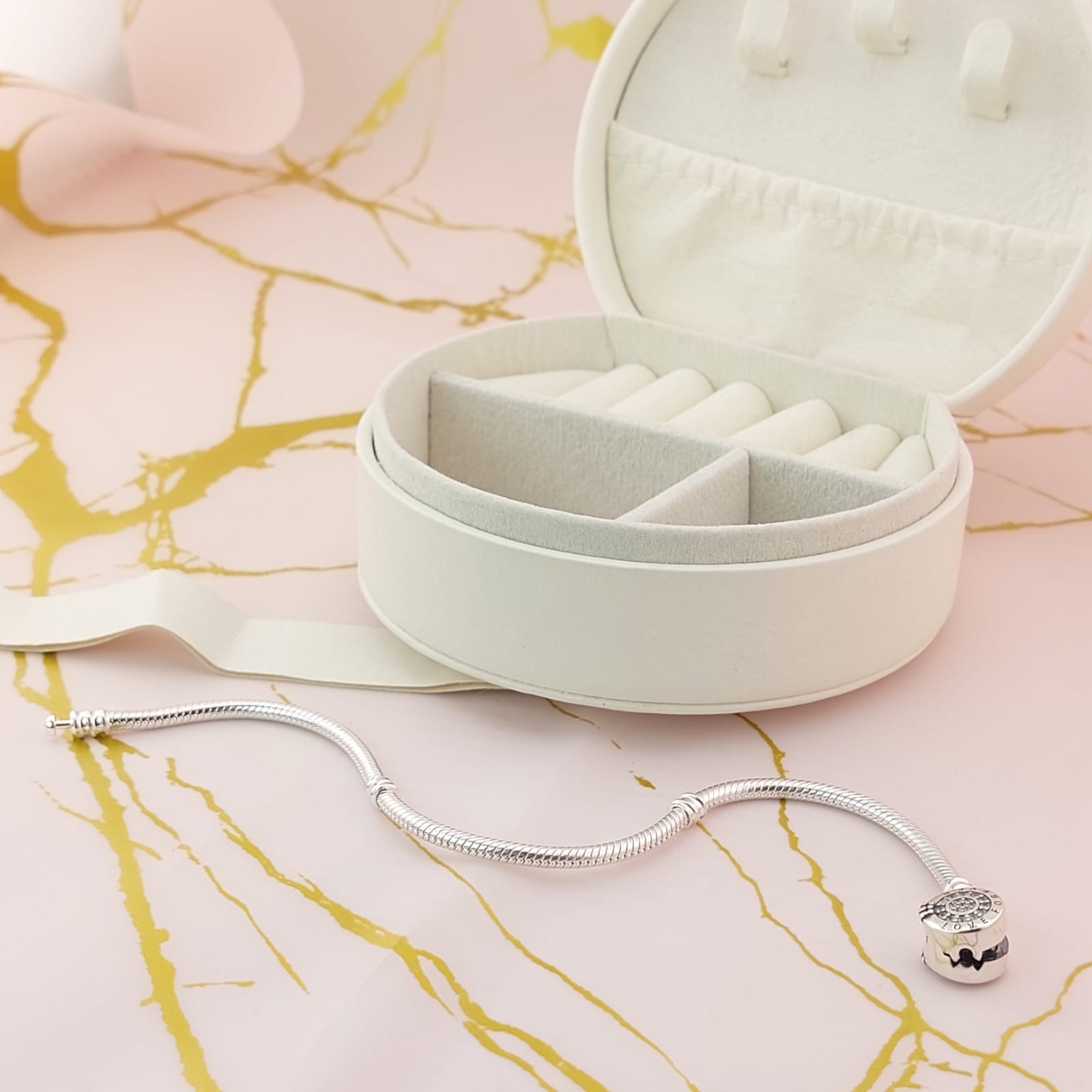 Pulsera Charms Rígida Plata 925 27095