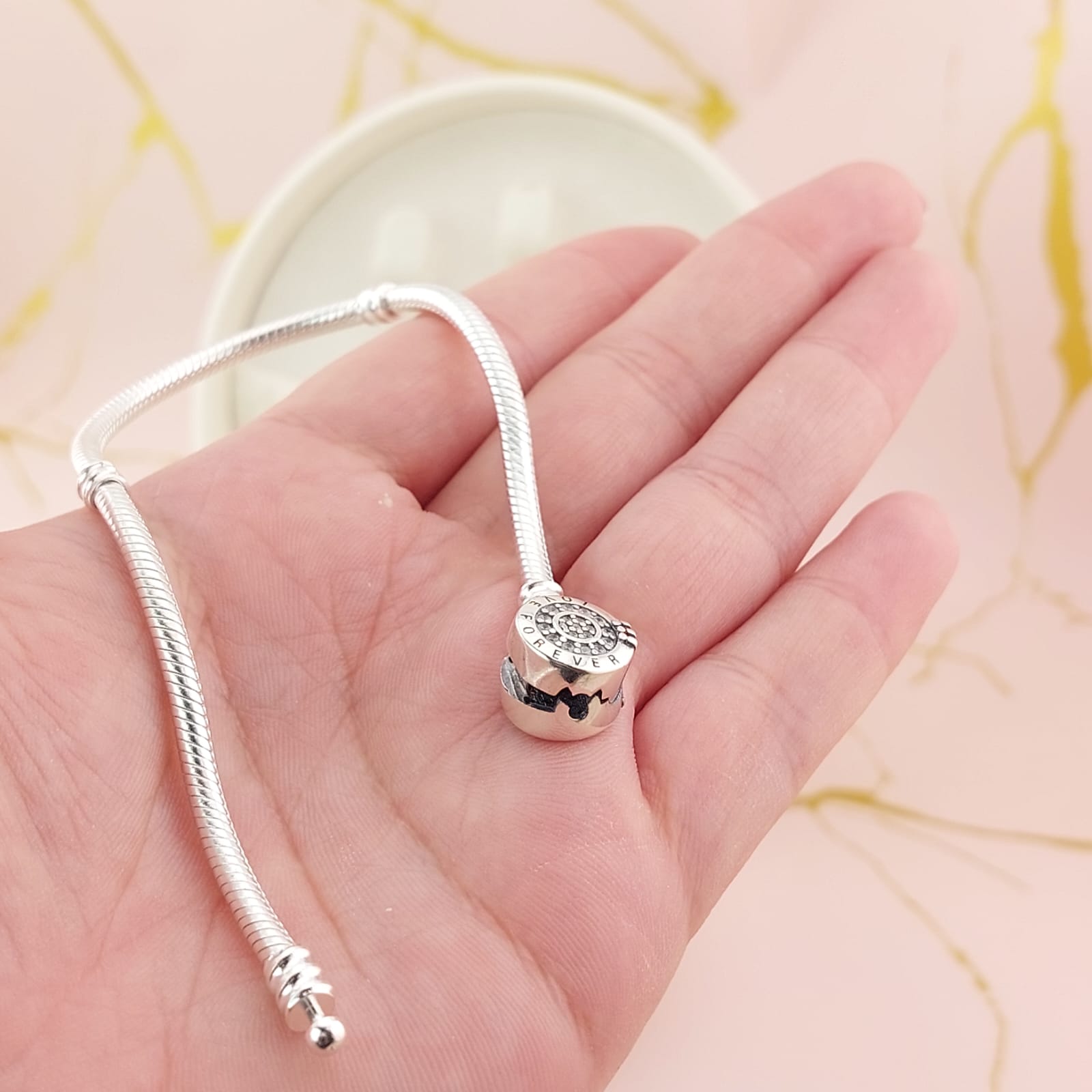 Pulsera Charms Rígida Plata 925 27095
