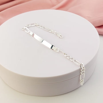 Pulsera Placa 20cm/5mm Plata 925 25463
