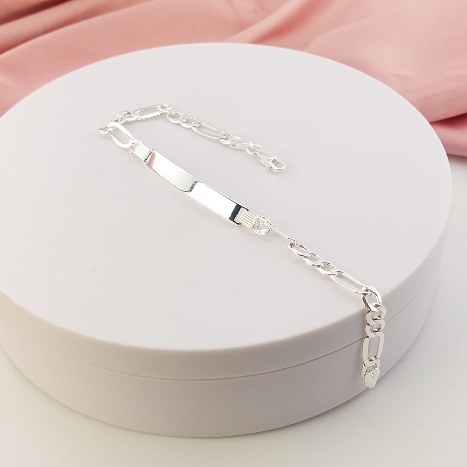 Pulsera Placa 20cm/5mm Plata 925 25463