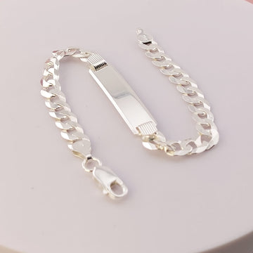 Pulsera Placa 21cm/7mm Plata 925 27194
