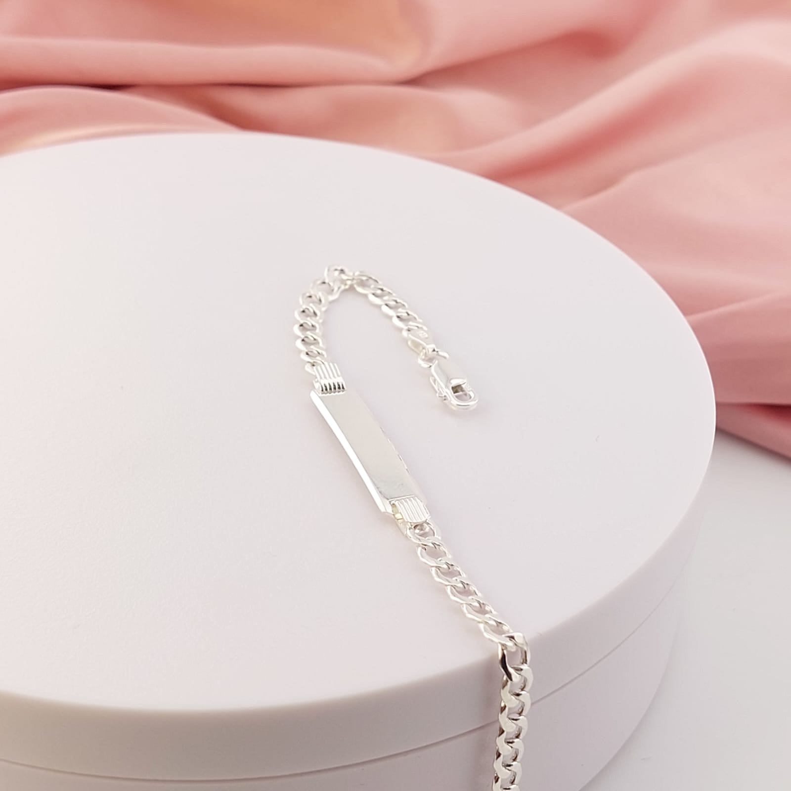 Pulsera Placa 16cm/4mm Plata 925 27200