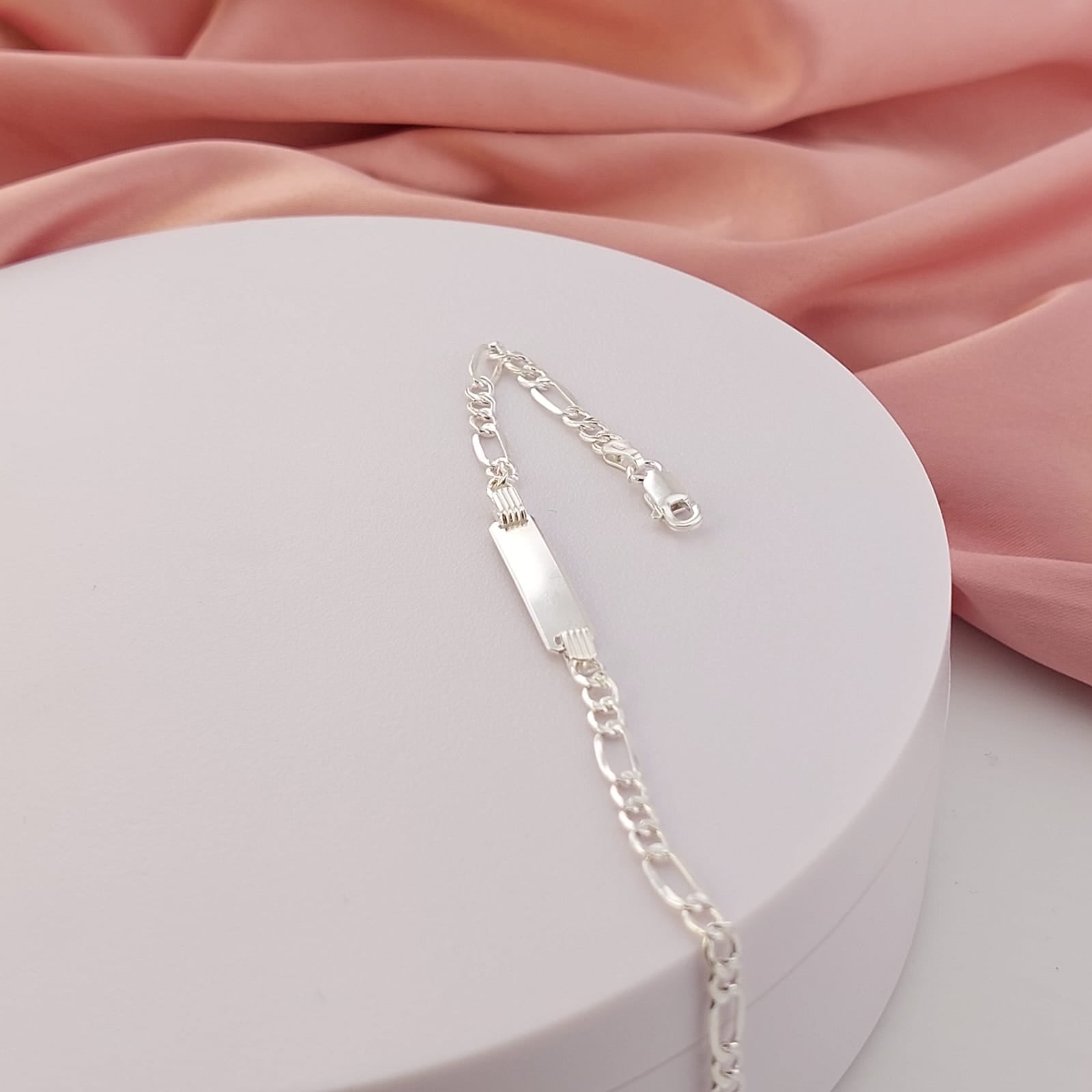 Pulsera Placa 16cm Plata 925 27198