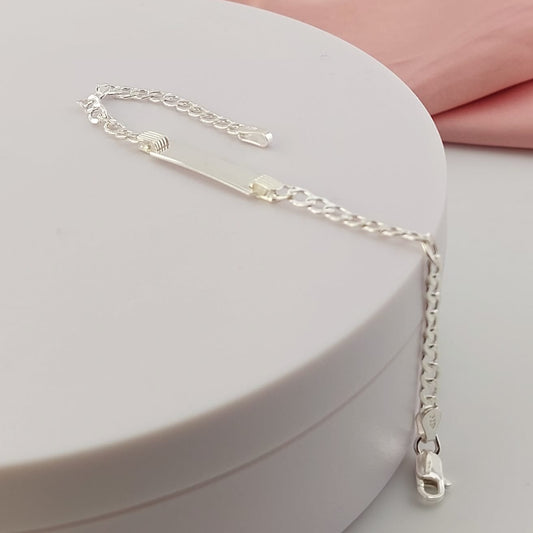 Pulsera Placa 15cm/3mm Plata 925 27201