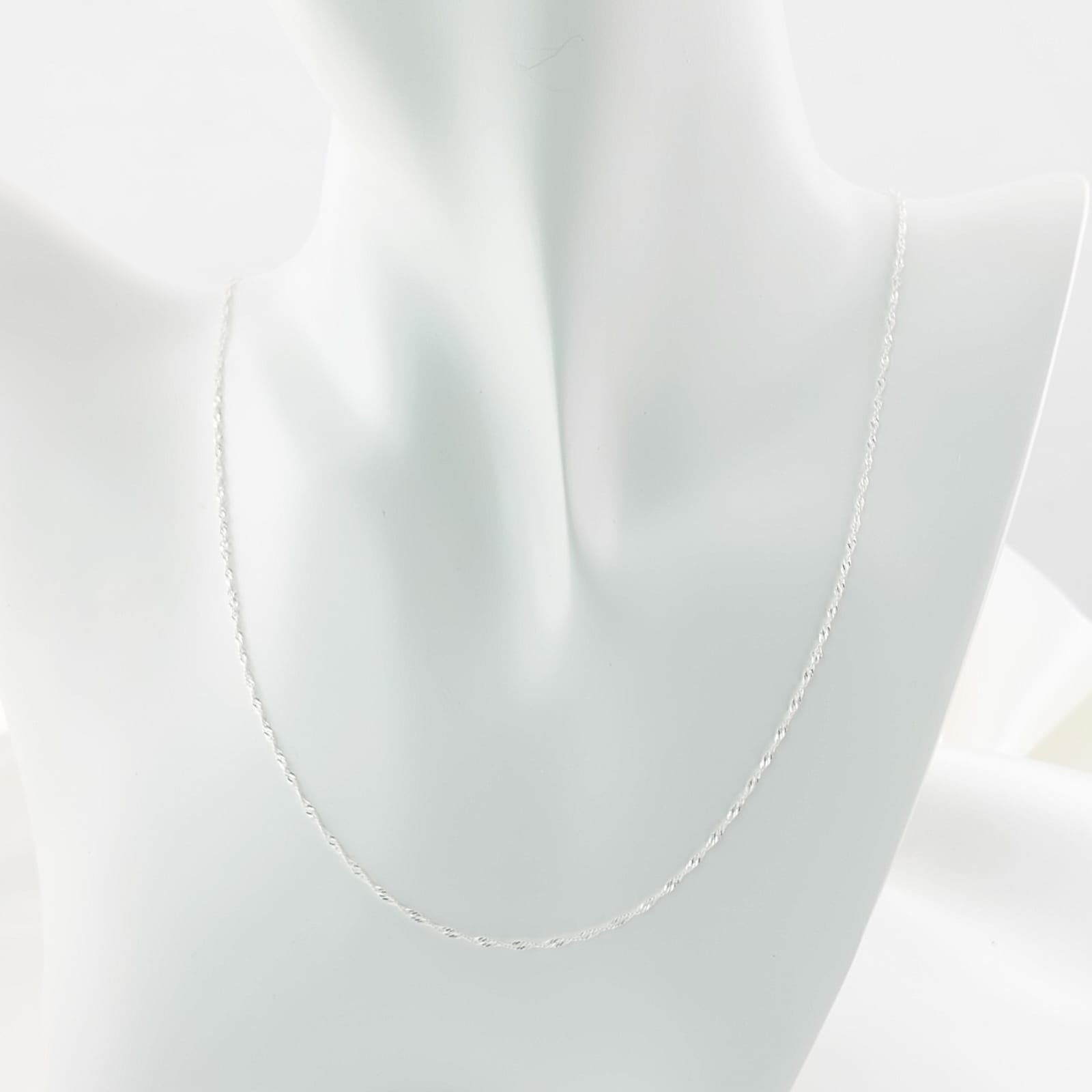 Cadena Singapur 45cm/1mm Plata 925 27203