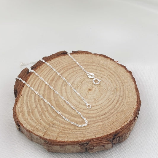 Cadena Singapur 45cm/1mm Plata 925 27203