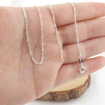 Cadena Singapur 50cm/2mm Plata 925 27204