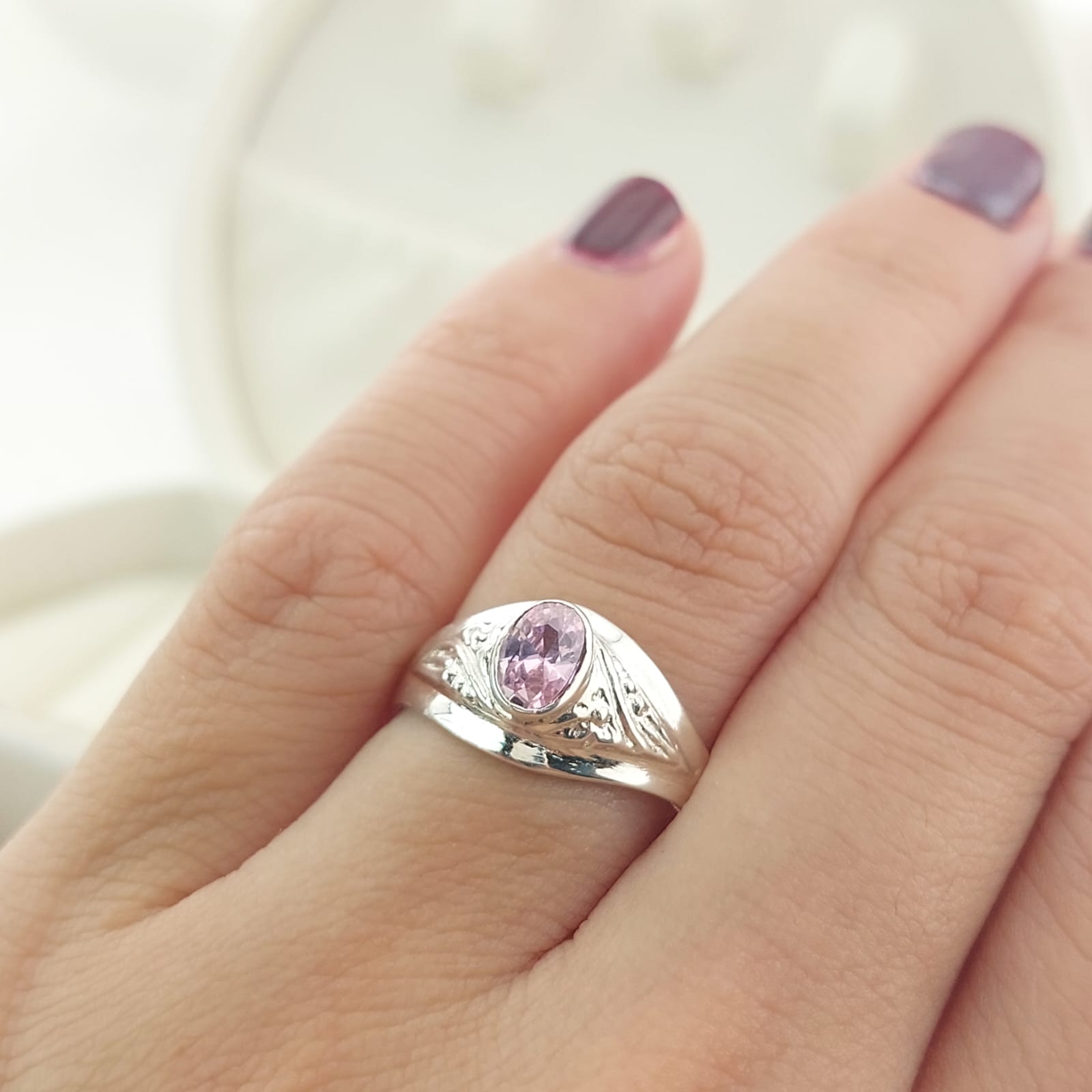 Anillo Graduación Liso Plata 925 27208