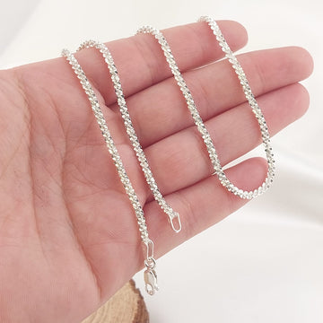 Gargantilla Diamantada 45cm/2.5mm Plata 925 27223
