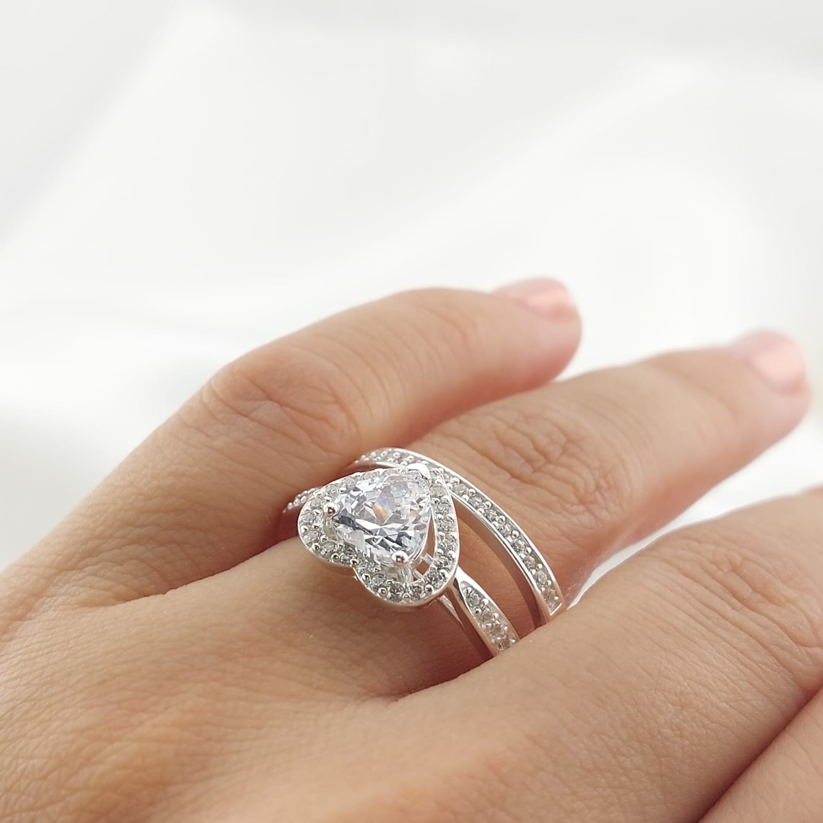 Anillos Dúo Compromiso Plata 925 27252