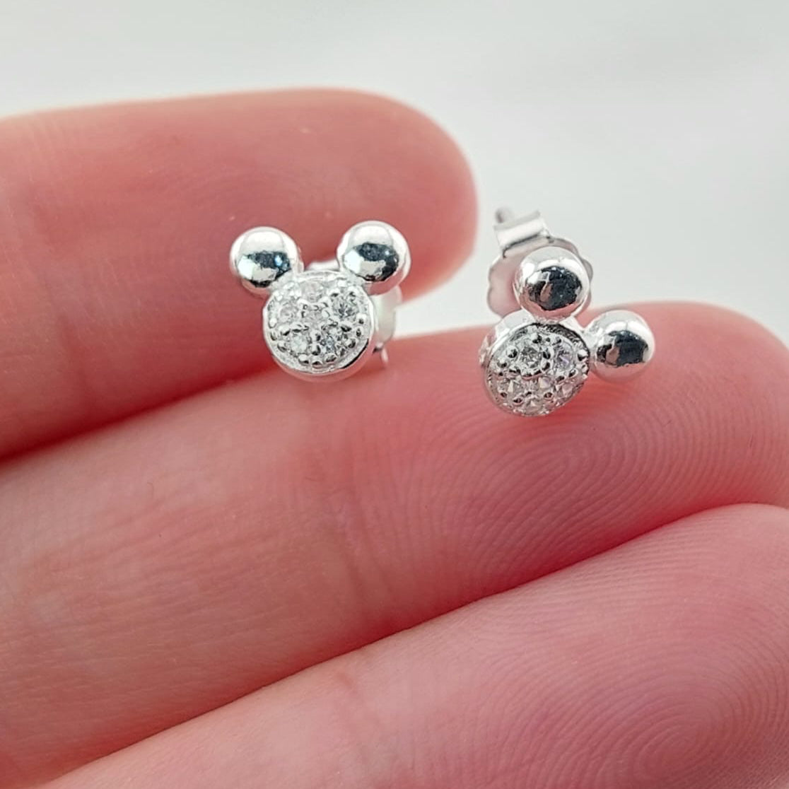 Aretes Diamantades 8mm Plata 925 27264