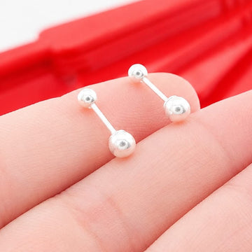 Dormilones Bola 4mm Plata 925 17834