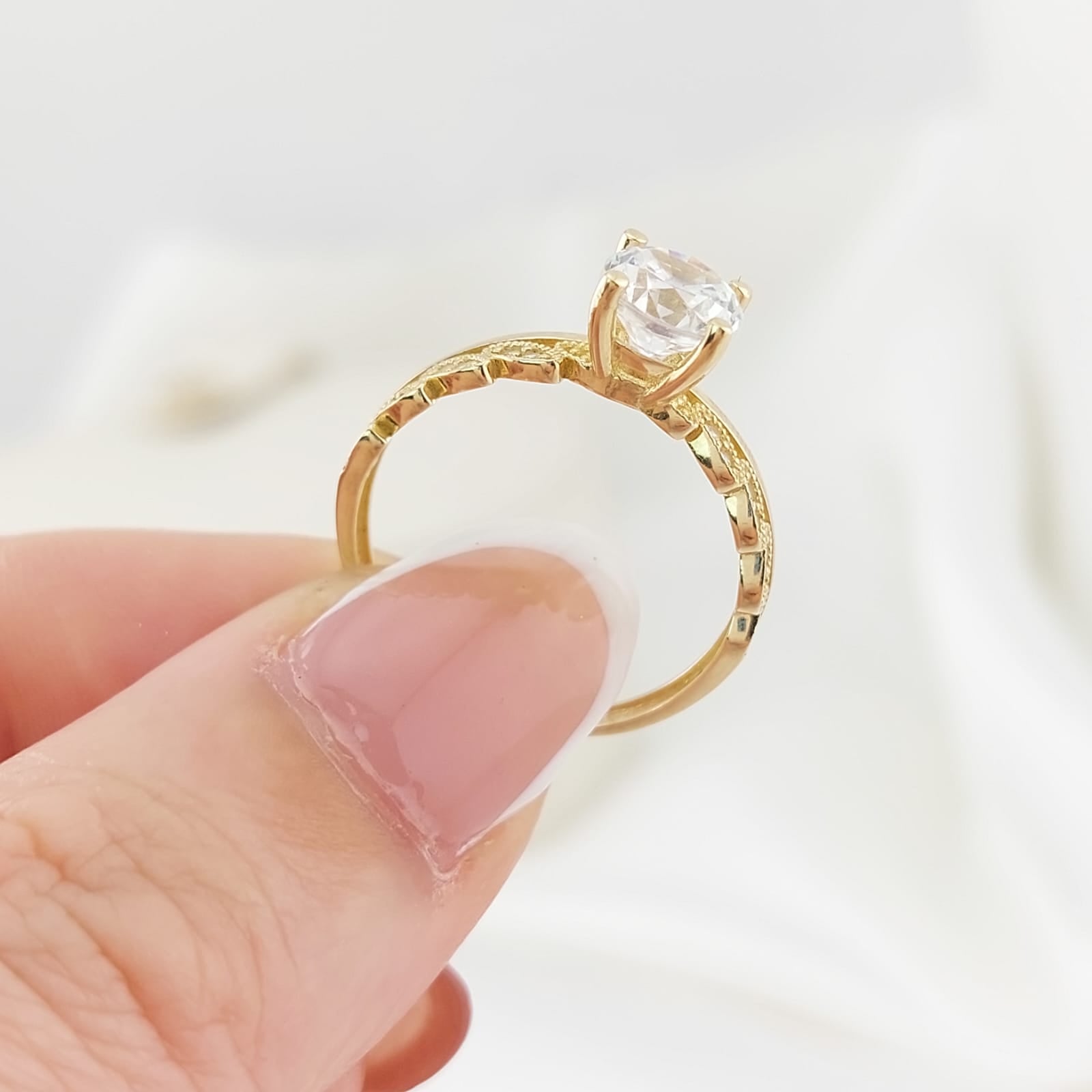 Anillo Compromiso Oro 10k 2.1g 26997