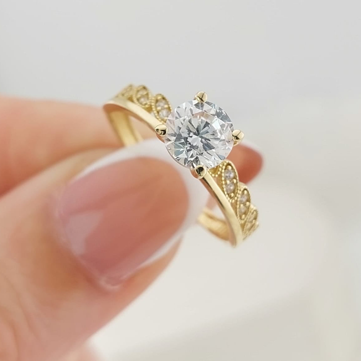 Anillo Compromiso Oro 10k 2.1g 26997