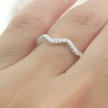 Anillo Casual Blanco Plata 925 27275