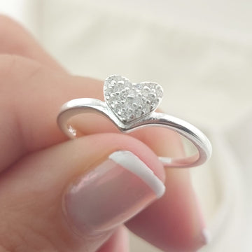 Anillo Casual Corazón Plata 925 27278
