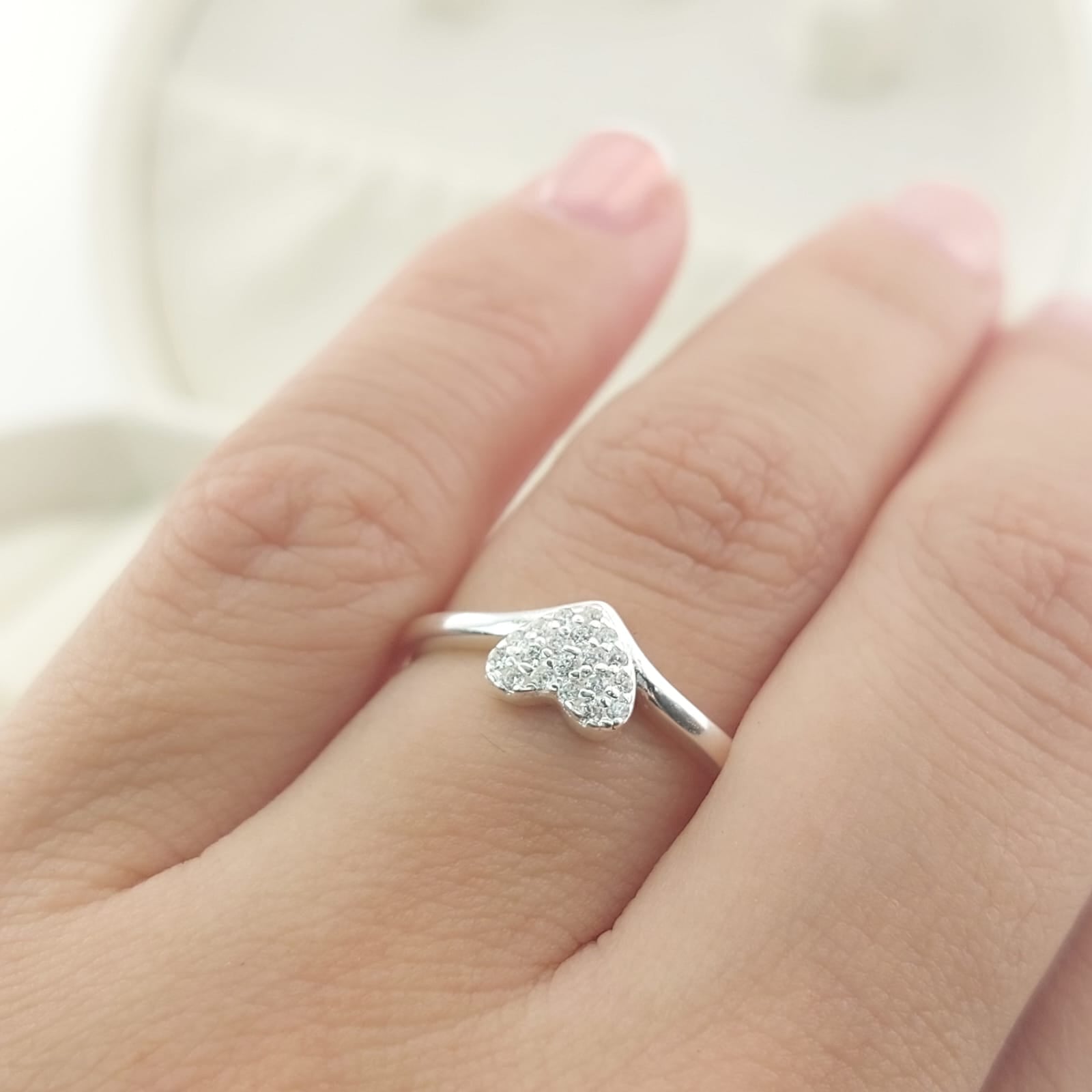 Anillo Casual Corazón Plata 925 27278