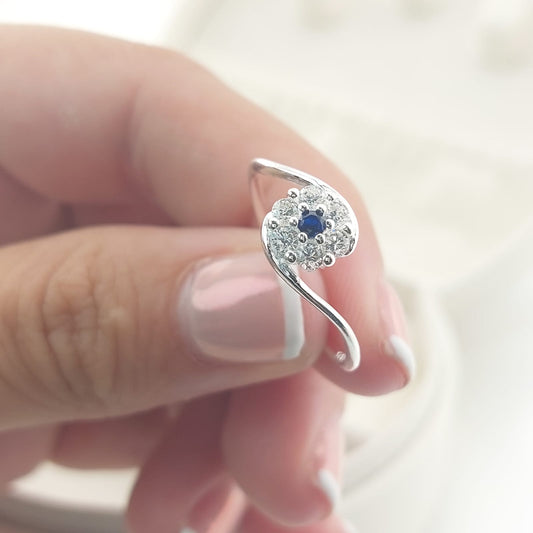 Anillo Casual Flor Plata 925 27290