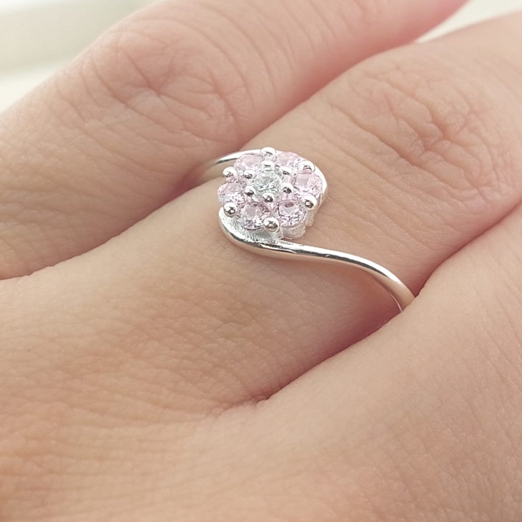 Anillo Casual Flor Plata 925 27291