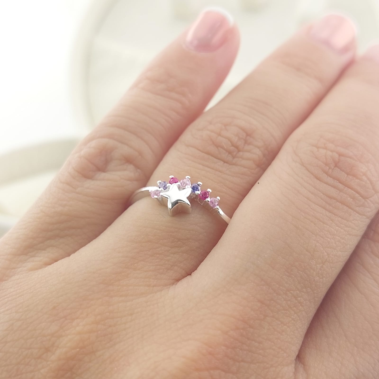 Anillo Casual Estrella Plata 925 27280