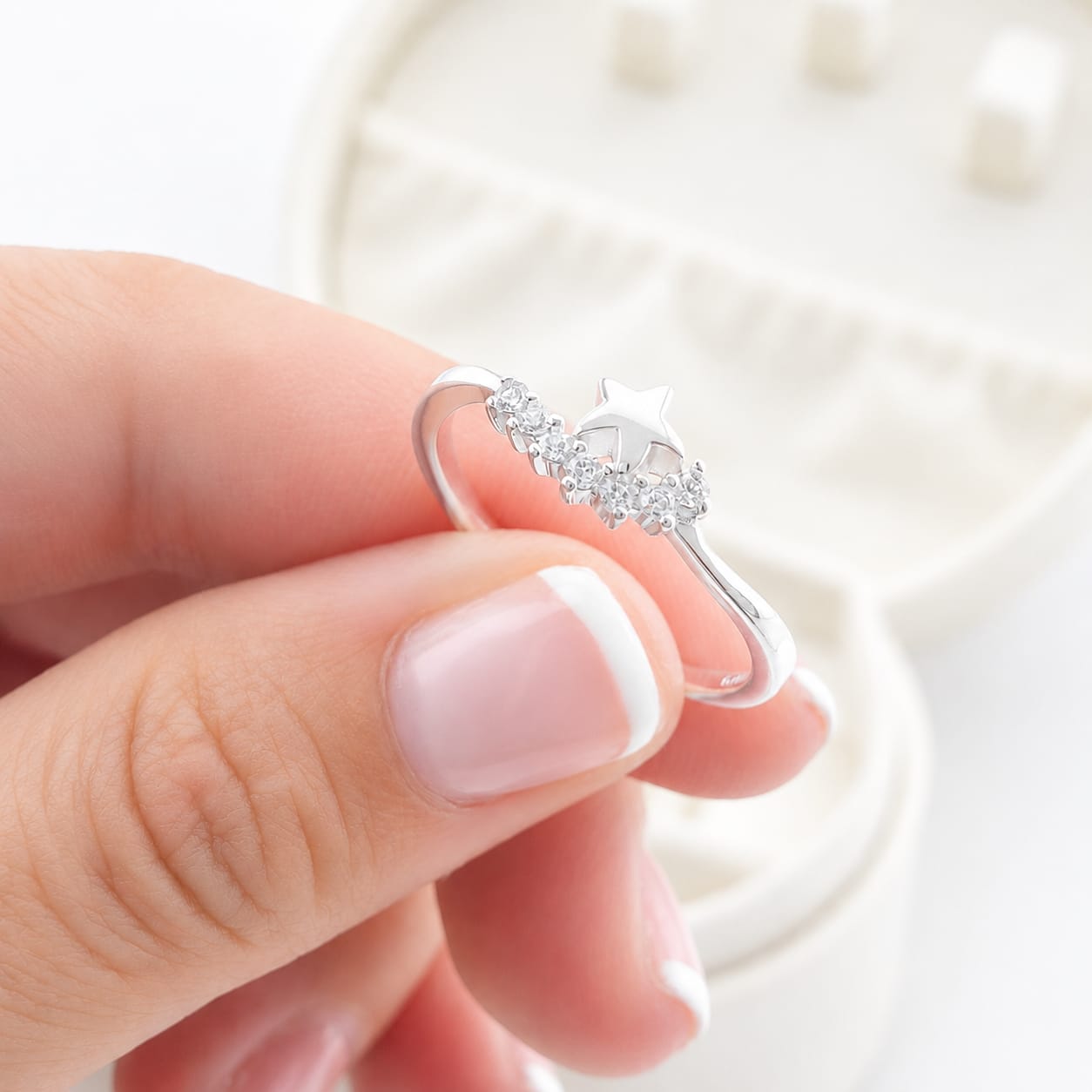 Anillo Casual Estrella Plata 925 27279