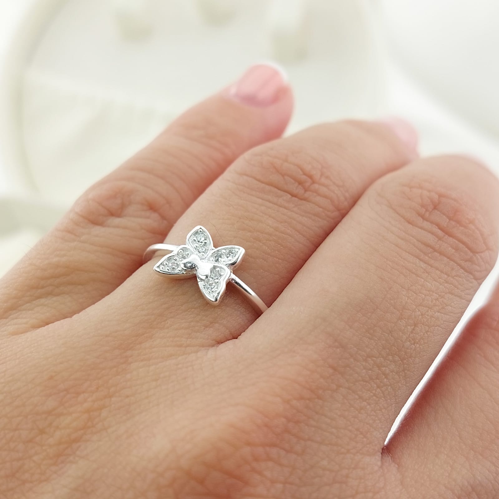 Anillo Casual Mariposa Plata 925 27276