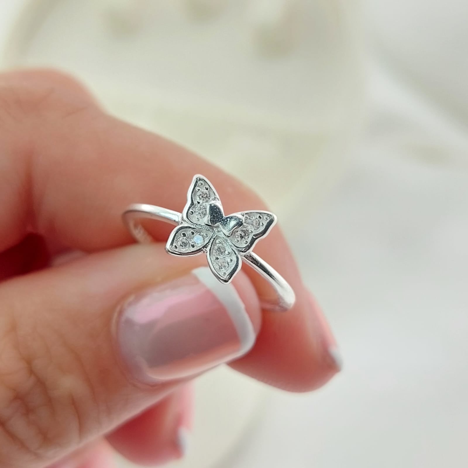 Anillo Casual Mariposa Plata 925 27276