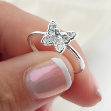 Anillo Casual Mariposa Plata 925 27276