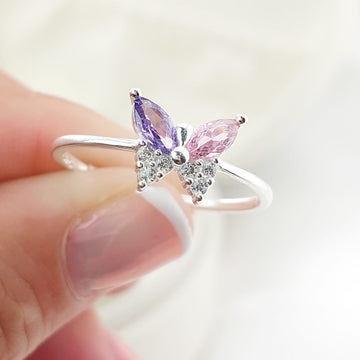 Anillo Casual Mariposa Plata 925 27297