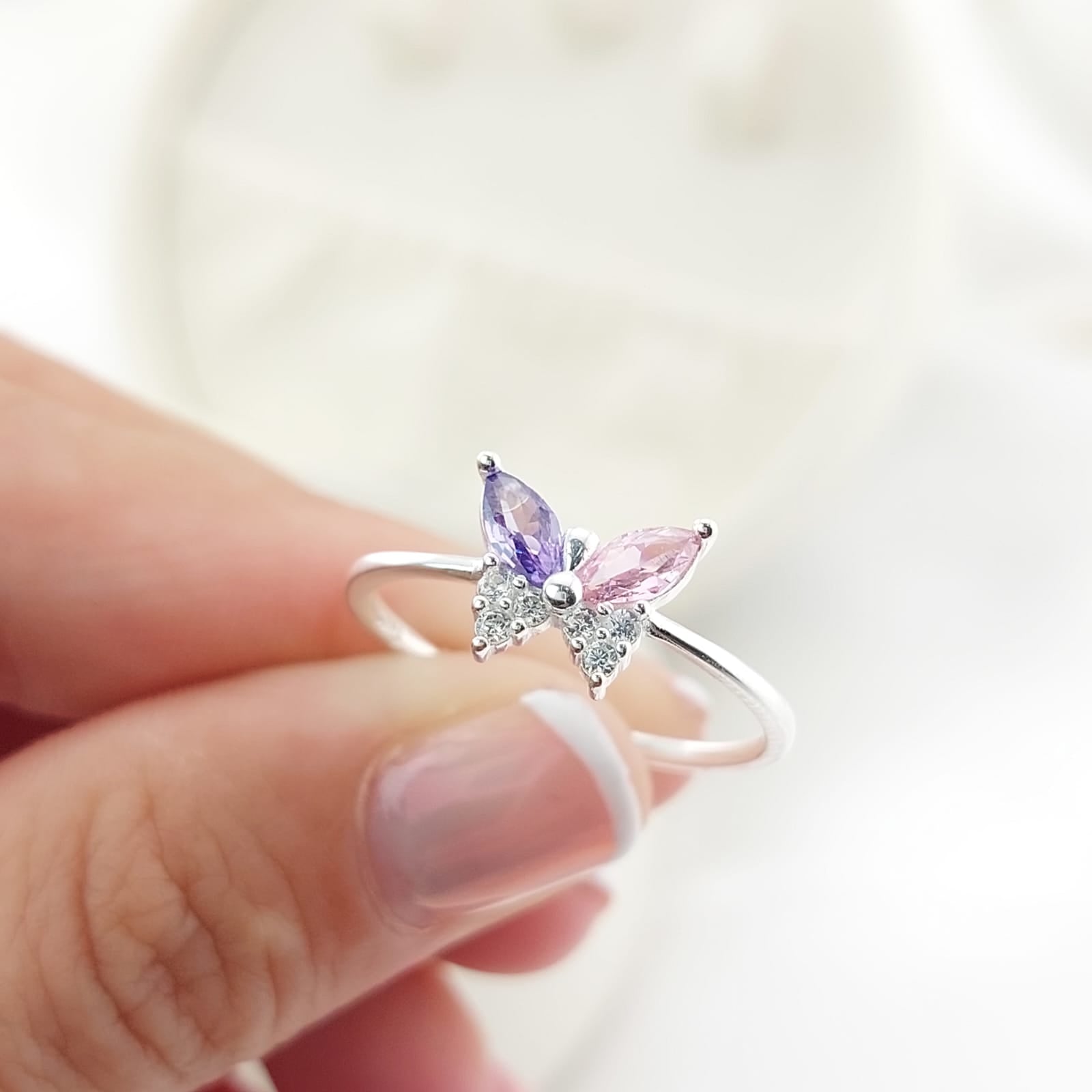 Anillo Casual Mariposa Plata 925 27297