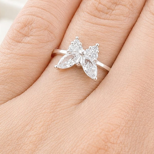 Anillo Casual Mariposa Plata 925 27298