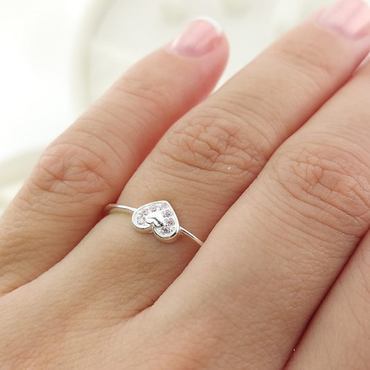 Anillo Casual Corazón Plata 925 27300