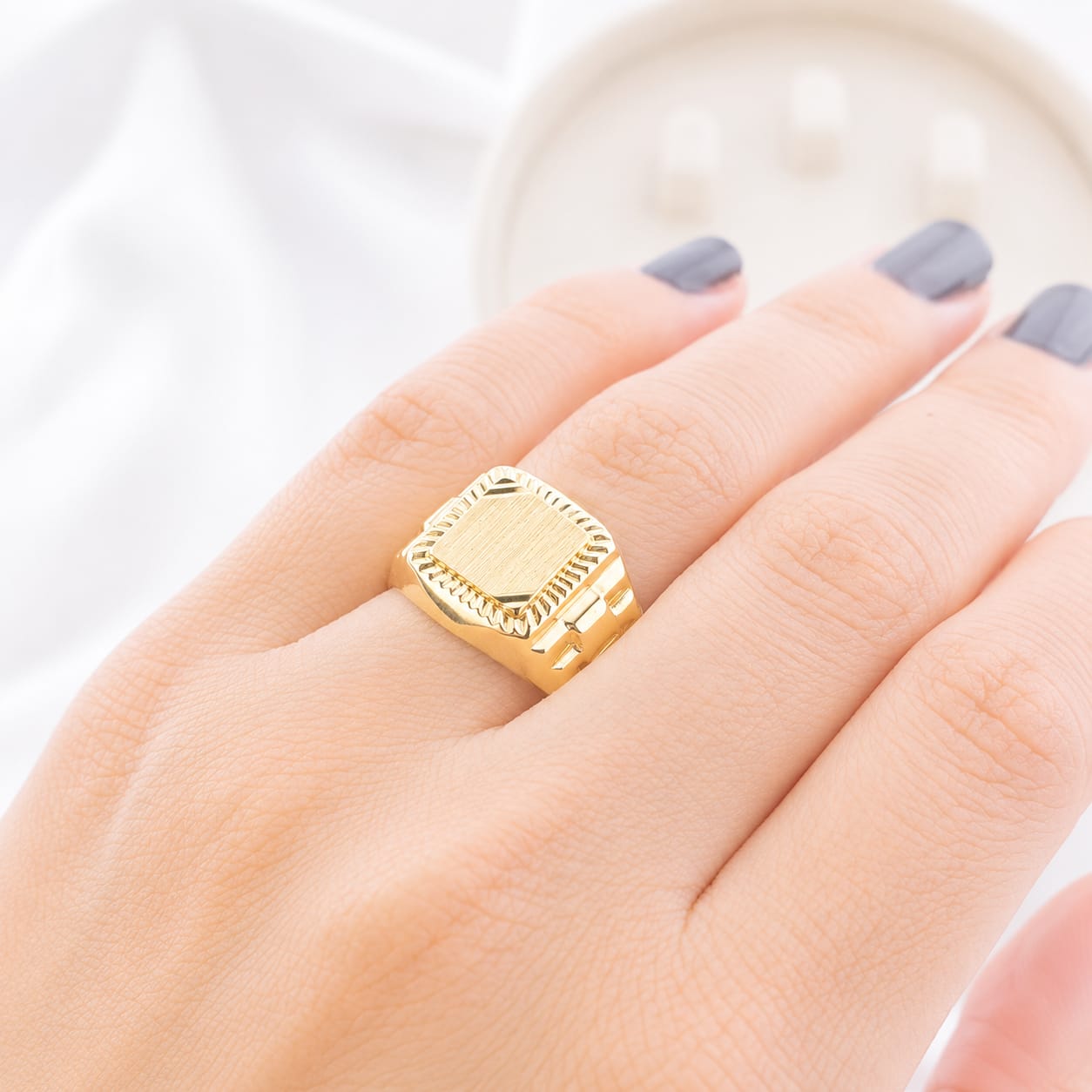 Anillo Hombre Oro 10k Italia 27315