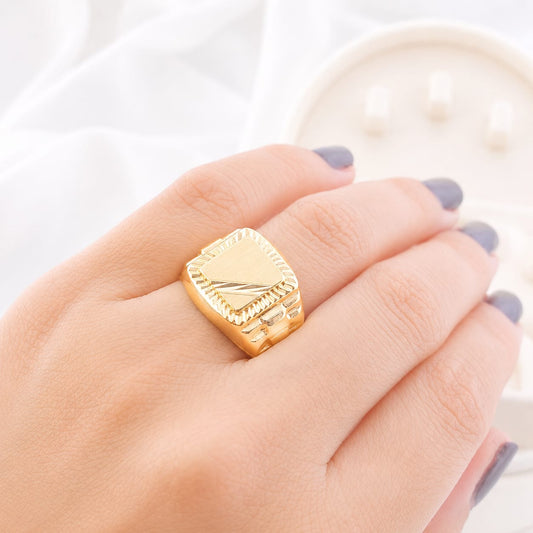 Anillo Hombre Oro 10k Italia 27316