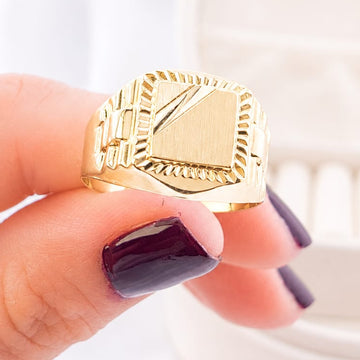 Anillo Hombre Oro 10k Italia 27316