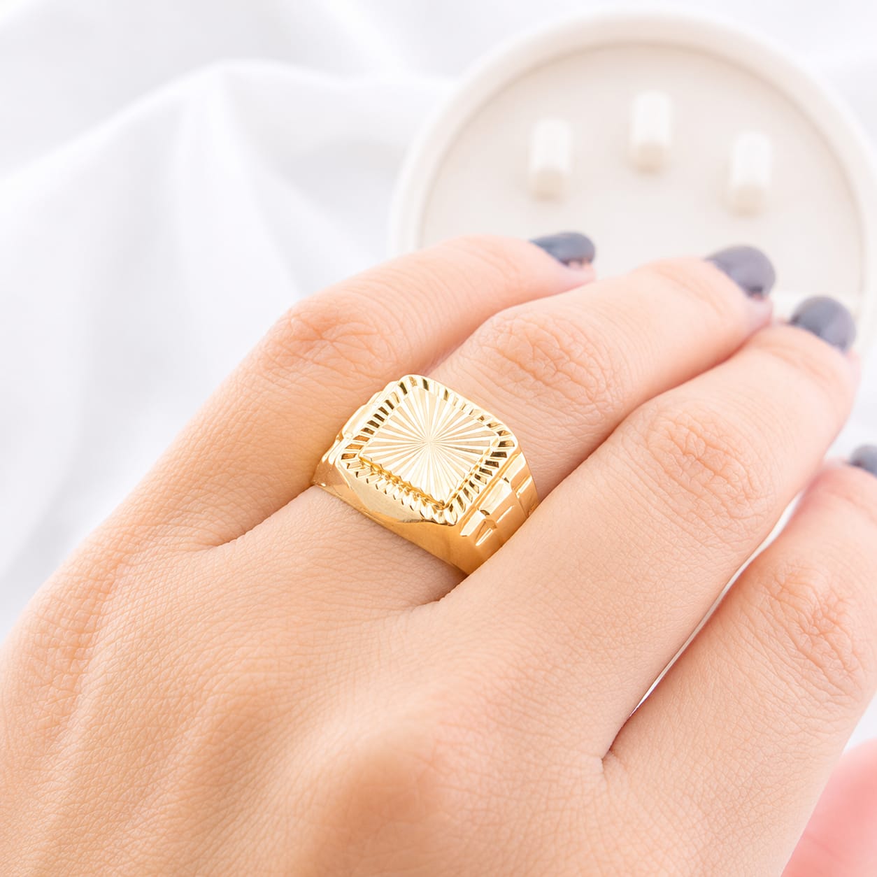 Anillo Hombre Oro 10k Italia 27314