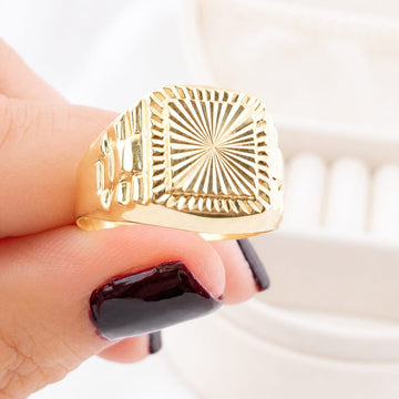 Anillo Hombre Oro 10k Italia 27314