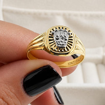 Anillo Hombre Oro 10k Italia 27321