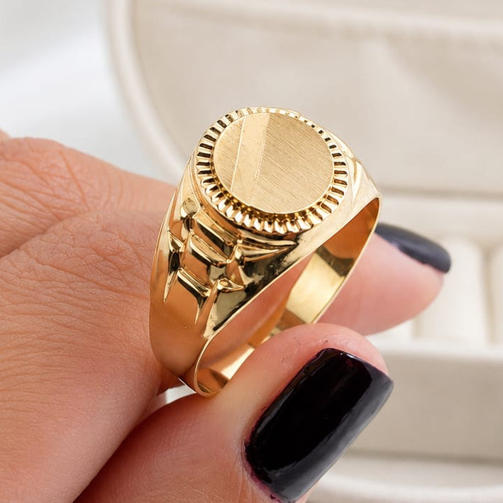 Anillo Hombre Oro 10k Italia 27319