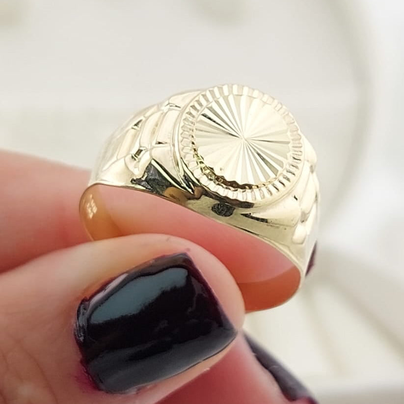 Anillo Hombre Oro 10k Italia 27318