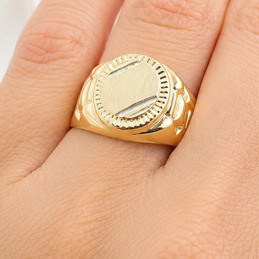 Anillo Hombre Oro 10k Italia 27317