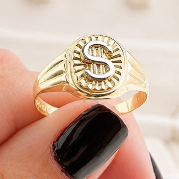 Anillo Hombre Oro 10k Italia 27322