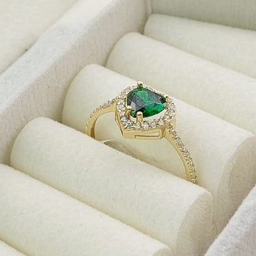 Anillo Dama Promesa CZ Oro 10k 27358